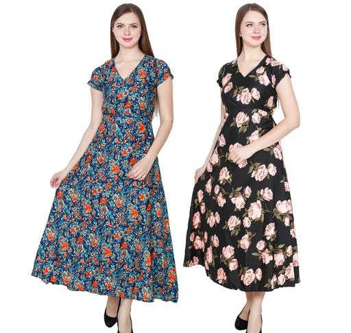 Checkout this latest Dresses
Product Name: *My Swag Women's Floral Print A-line Maxi Dress Pack of 2
*
Fabric: Crepe
Sleeve Length: Short Sleeves
Pattern: Printed
Sizes:
S (Bust Size: 34 in) 
M (Bust Size: 36 in) 
L (Bust Size: 38 in) 
XXL (Bust Size: 42 in) 
4XL (Bust Size: 46 in) 
5XL (Bust Size: 48 in) 
Look trendy with chic contemporary fashion ranging from casual tops to dresses from My Swag. These apparel are created with soft, lightweight fabrics, & in colors that don't bleed.dresses for women under 500, frocks for girls new fashion western, women dresses, dress for girls, dresses for women western wear, dresses for women casual, dress for womens new style, frock girls stylish fashion, dress for women western.
Country of Origin: India
Easy Returns Available In Case Of Any Issue


SKU: COM-DRS-153,155
Supplier Name: M S Fashion

Code: 835-75414464-9921

Catalog Name: Stylish Fabulous Women Dresses
CatalogID_20914734
M04-C07-SC1025