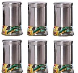 Buy 12 X LARGE GLASS JARS Plastic Lid 1100ml Food Storage Container  Canisters Jar Canister With Plastic Lid Kitchen Canisters Pantry Cookie  Jars Online in India 