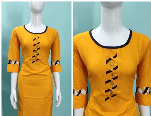 Checkout this latest Kurtis
Product Name: *Women Rayon A-line Solid Mustard Kurti*
Fabric: Rayon
Sleeve Length: Three-Quarter Sleeves
Pattern: Solid
Combo of: Single
Sizes:
M, L, XL (Bust Size: 42 in, Size Length: 43 in) 
XXL, XXXL, 4XL, 5XL
Country of Origin: India
Easy Returns Available In Case Of Any Issue


SKU: RS_005
Supplier Name: samarth enterprises

Code: 492-7547577-717

Catalog Name: Women Rayon A-line Solid Mustard Kurti
CatalogID_1218882
M03-C03-SC1001