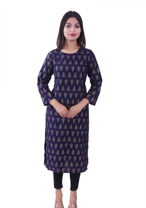 Checkout this latest Kurtis
Product Name: *Meera Garments Women's Cotton Blend Printed Straight Kurta for Girls and Women || Round Neck Kurta for Girls || Printed Straight Kurta || Straight Kurta for Girls and Women || Cotton Kurta for Girls *
Fabric: Cotton Blend
Sleeve Length: Three-Quarter Sleeves
Pattern: Printed
Combo of: Single
Sizes:
S (Bust Size: 37 in, Size Length: 41 in) 
M (Bust Size: 38 in, Size Length: 41 in) 
L (Bust Size: 40 in, Size Length: 41 in) 
XL (Bust Size: 42 in, Size Length: 41 in) 
XXL (Bust Size: 44 in, Size Length: 41 in) 
You must seem distinctive and wear clothing that brings out your cuts and curves with amazing smoothness so that you may showcase your flawless look with a perfect style statement in the contest for best personality and finest outfits. Wear a simple yet beautiful style with Kurtis, which comes in a variety of designs and colors to give you the flawless look of an Indian woman. This Kurti has a straight pattern with printed graphics all over it that will flatter your figure. With a round collar, 3/4-sleeved design, and a straight silhouette. This Kurti is made of cotton fabric and will keep you comfortable all day. It has the ability to make you seem stunning. Wear it and make a difference in the world of fashion.
Hand-washing is the only way to clean this item.
Cotton Blend Fabric, Sleeve length: 3/4 sleeve, collar style: round collar, and style name: straight
Suitable for: Women Casual, workwear, hangouts, etc. Regular fit, slim fit, slim fit, slim fit, slim fit, slim fit, slim Care Washing instructions: normal
Item Length: Knee-Length, Pattern Type: Printed 1 Women's Kurti (Sale Package)
Kurtis are trendy and stylish, with ideal cuts and curves that will bring out the most in your amazing personality.
Country of Origin: India
Easy Returns Available In Case Of Any Issue


SKU: MGSK02-Navy Blue
Supplier Name: MEERA GARMENTS

Code: 382-75530132-999

Catalog Name: Aakarsha Refined Kurtis
CatalogID_20954865
M03-C03-SC1001