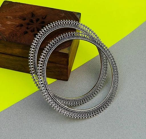 Artificial 2024 silver bangles