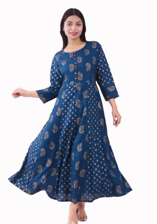 Checkout this latest Kurtis
Product Name: *Meera Garments Women's Printed Cotton Blend Ankle Length Anarkali Kurta for Girls and Women ||Round Neck Kurta for Girls|| Printed Anarkali Kurta || Cotton Kurta for Girls and Women || Anarkali Kurta for Girls and Women *
Fabric: Cotton Blend
Sleeve Length: Three-Quarter Sleeves
Pattern: Printed
Combo of: Single
Sizes:
S (Bust Size: 37 in, Size Length: 41 in) 
M (Bust Size: 38 in, Size Length: 41 in) 
L (Bust Size: 40 in, Size Length: 41 in) 
XL (Bust Size: 42 in, Size Length: 41 in) 
XXL (Bust Size: 44 in, Size Length: 41 in) 
You must stand out and wear clothes that accentuates your cuts and curves with incredible smoothness so that you may show off your faultless appearance and excellent style statement in the competition for best personality and best outfits. Kurtis, which available in a range of styles and colours to give you the immaculate look of an Indian woman, are a simple yet attractive style to wear. This Kurti features a straight design with printed images all over it, which will look great on you. A straight profile, a round neck, and 3/4-sleeved style. This cotton kurti will keep you comfy throughout the day. It has the power to make you seem amazing. Wear it to have a positive impact on the world of fashion.
The only method to clean this item is by hand.
Fabric is a cotton blend. Sleeve length: 3/4 sleeve, round collar style, and straight style name
Suitability: Women Casual, workwear, hangouts, and more options are available. Slim fit vs. regular fit.
1 Women's Kurti, Ankle Length, Printed Pattern 1 Women's Kurti, Ankle Length, Printed Pattern (Sale Package)
Kurtis that are fashionable and stylish, with the perfect shapes and contours to bring out the most in your beautiful personality.
Country of Origin: India
Easy Returns Available In Case Of Any Issue


SKU: 824557996
Supplier Name: MEERA GARMENTS

Code: 124-75572362-999

Catalog Name: Aishani Refined Kurtis
CatalogID_20967963
M03-C03-SC1001