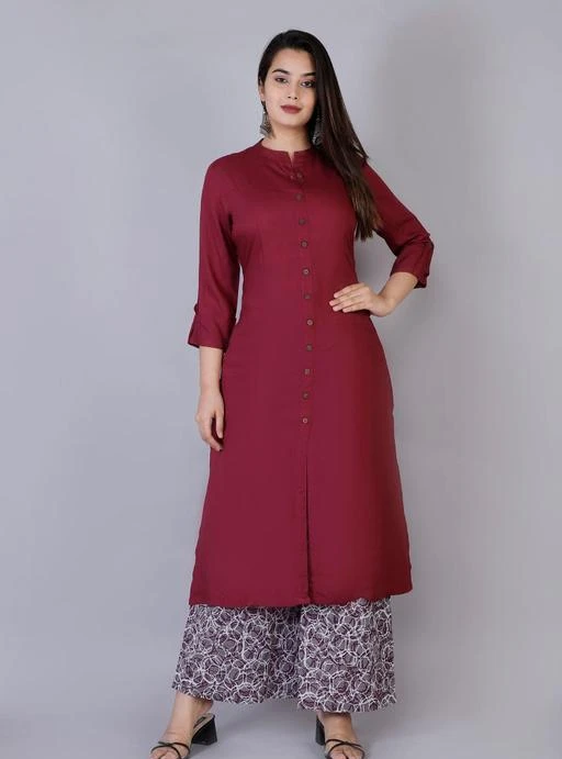 Checkout this latest Kurta Sets
Product Name: *DORIYA Women Kurta and Palazzo Set Rayon  Kurta Sets *
Kurta Fabric: Rayon
Bottomwear Fabric: Rayon
Fabric: Rayon
Sleeve Length: Three-Quarter Sleeves
Set Type: Kurta With Bottomwear
Bottom Type: Palazzos
Pattern: Solid
Net Quantity (N): Single
Sizes:
S (Bust Size: 36 in, Kurta Waist Size: 34 in, Kurta Hip Size: 38 in, Kurta Length Size: 46 in, Bottom Hip Size: 38 in, Bottom Length Size: 38 in) 
M (Bust Size: 38 in, Kurta Waist Size: 36 in, Kurta Hip Size: 40 in, Kurta Length Size: 46 in, Bottom Hip Size: 40 in, Bottom Length Size: 38 in) 
L (Bust Size: 40 in, Kurta Waist Size: 38 in, Kurta Hip Size: 42 in, Kurta Length Size: 46 in, Bottom Hip Size: 42 in, Bottom Length Size: 38 in) 
XXL (Bust Size: 44 in, Kurta Waist Size: 42 in, Kurta Hip Size: 46 in, Kurta Length Size: 46 in, Bottom Hip Size: 46 in, Bottom Length Size: 38 in) 
XXXL (Bust Size: 46 in, Kurta Waist Size: 44 in, Kurta Hip Size: 48 in, Kurta Length Size: 46 in, Bottom Hip Size: 48 in, Bottom Length Size: 38 in) 
4XL (Bust Size: 48 in, Kurta Waist Size: 46 in, Kurta Hip Size: 50 in, Kurta Length Size: 46 in, Bottom Hip Size: 50 in, Bottom Length Size: 38 in) 
5XL (Bust Size: 50 in, Kurta Waist Size: 48 in, Kurta Hip Size: 52 in, Kurta Length Size: 46 in, Bottom Hip Size: 52 in, Bottom Length Size: 38 in) 
Women rayon material Kurta for women's with trending palazzo set || This is smart casual, latest, trending, fashionable, designer Kurta for women and girls. Here is the beautiful kurta by Doriya It is a Rayon fabric kurta which makes it an apt choice for all season.it assures a soft and smoothing touch against the skin. Here we are providing you a beautiful and trendy range of Kurtis for women's. The kurta is an outfit which women can carry off with great panache. With the right material and drape, it can accentuate the beauty of women of all ages and forms. and also it gives you much comfortable. Also it gives you festive look and u can use for daily wear.
Country of Origin: India
Easy Returns Available In Case Of Any Issue


SKU: DD-754
Supplier Name: Doriya

Code: 286-75732497-9991

Catalog Name: Aishani Pretty Women Kurta Sets
CatalogID_21024028
M03-C04-SC1003