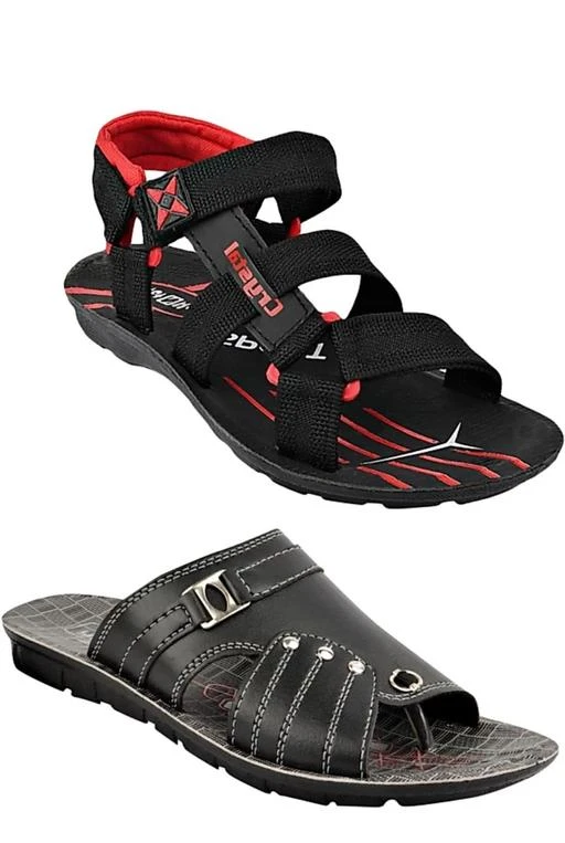 Checkout this latest Sandals
Product Name: *Modern Stylish Sandals and Slippers for Men (Combo of 2)*
Material: PVC
Sole Material: PVC
Fastening & Back Detail: Velcro
Pattern: Textured
Net Quantity (N): 2
1)Perfect for all seasons - winter, summer and rainy, designed to give you perfect fitting and is considered the most comfortable sandals for men. These are quick drying washable sandals which makes it easy for consumers to wash and sanitize them easily. 1)Slippers fit perfectly because they come with multiple straps to avoid friction Medicated Soft Slippers, Stylish sliders With Sparkling Look, Anti-Skid And Adjustable Slipper, Lightweight And Durable Chappal.2)Multipurpose Sandals: You can wear it with Traditional Kurta as well with denims or lowers.
Sizes: 
IND-6 (Foot Length Size: 26 cm) 
IND-7 (Foot Length Size: 27 cm) 
IND-8 (Foot Length Size: 28 cm) 
IND-9 (Foot Length Size: 29 cm) 
IND-10 (Foot Length Size: 30 cm) 
Country of Origin: India
Easy Returns Available In Case Of Any Issue


SKU: qbIwx75z
Supplier Name: ANGO

Code: 473-75870376-996

Catalog Name: Unique Attractive Men Sandals
CatalogID_21071028
M06-C56-SC1238
