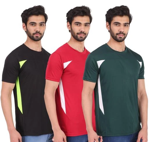 Checkout this latest Tshirts
Product Name: *London Hills Color Block Men Round Neck T-Shirt (Pack of 3)*
Fabric: Polyester
Sleeve Length: Short Sleeves
Pattern: Solid
Net Quantity (N): 3
Sizes:
S (Chest Size: 38 in, Length Size: 26 in) 
M (Chest Size: 40 in, Length Size: 27 in) 
L (Chest Size: 42 in, Length Size: 27 in) 
XL (Chest Size: 44 in, Length Size: 29 in) 
Flaunt your style with confidence. Cool Stylish half sleeve tshirts for men. Suitable for training/gym, any type of sports. Be indifferent about the fabric or style forever. Focus on your goals and buy this great t-shirt from our huge collection of cool and elegant t-shirts.
Country of Origin: India
Easy Returns Available In Case Of Any Issue


SKU: LH_T_HS_MIC_221_222_223
Supplier Name: Kartbin

Code: 474-75947015-7983

Catalog Name: Stylish Elegant Men Tshirts
CatalogID_21097616
M06-C14-SC1205