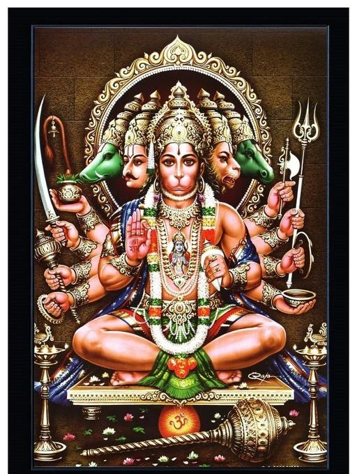 Panchmukhi Hanuman Ji Poster Paper Print - Religious posters in India - Buy  art, film, design, movie, music, nature and educational  paintings/wallpapers at Flipkart.com