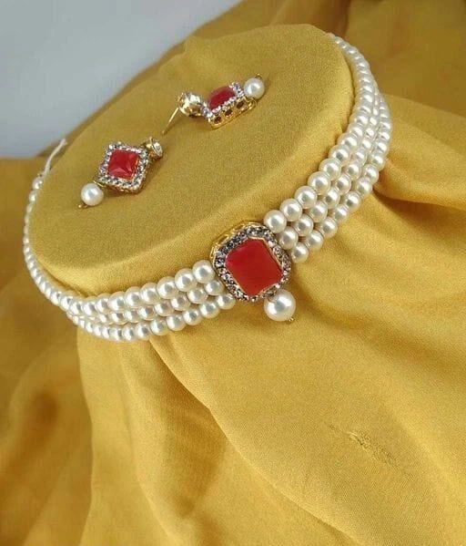 Checkout this latest Jewellery Set
Product Name: *Diva Beautiful Jewellery Sets*
Base Metal: Alloy
Plating: Gold Plated
Stone Type: Pearls
Sizing: Adjustable
Type: Choker and Earrings
Net Quantity (N): 1
BEAUTIFUL PEARL MOTI SET
Country of Origin: India
Easy Returns Available In Case Of Any Issue


SKU: 562RED
Supplier Name: RAJ ART JEWELLERY

Code: 841-76177573-944

Catalog Name: Diva Beautiful Jewellery Sets
CatalogID_21170010
M05-C11-SC1093