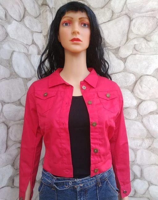 Checkout this latest Jackets
Product Name: *Fancy Graceful Women Jackets  *
Fabric: Denim
Sleeve Length: Long Sleeves
Pattern: Solid
Net Quantity (N): 1
Sizes: 
S (Bust Size: 34 in, Length Size: 19 in) 
M (Bust Size: 36 in, Length Size: 19 in) 
L (Bust Size: 38 in, Length Size: 19 in) 
XL (Bust Size: 40 in, Length Size: 19 in) 
Country of Origin: India
Easy Returns Available In Case Of Any Issue


SKU: Pink-jacket
Supplier Name: BMF fashion

Code: 123-7641741-729

Catalog Name: Fancy Graceful Women Jackets
CatalogID_1239858
M04-C07-SC1023