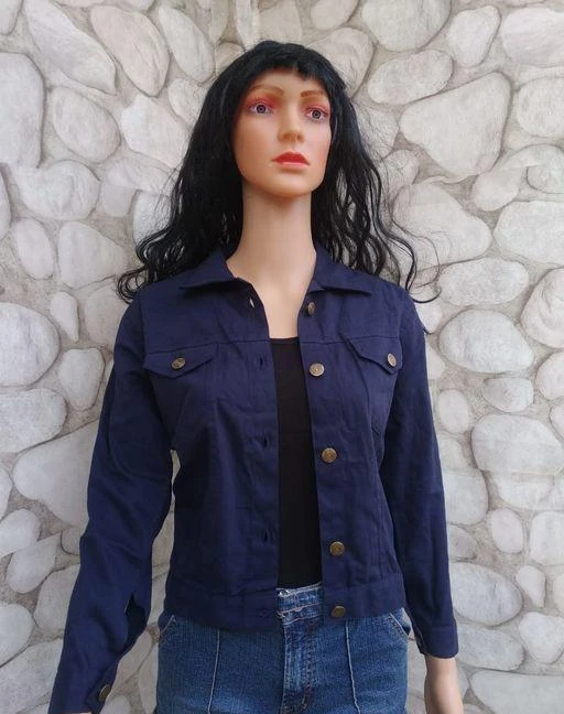 Checkout this latest Jackets
Product Name: *Fancy Graceful Women Jackets & Waistcoat*
Fabric: Denim
Sleeve Length: Long Sleeves
Pattern: Solid
Net Quantity (N): 1
Sizes: 
S (Bust Size: 34 in, Length Size: 19 in) 
M (Bust Size: 36 in, Length Size: 19 in) 
L (Bust Size: 38 in, Length Size: 19 in) 
XL (Bust Size: 40 in, Length Size: 19 in) 
Easy Returns Available In Case Of Any Issue


SKU: navy_blue-jacket
Supplier Name: BMF fashion

Code: 073-7641874-729

Catalog Name: Fancy Graceful Women Jackets & Waistcoat
CatalogID_1239889
M04-C07-SC1023