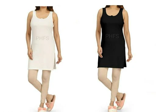 Checkout this latest Camisoles
Product Name: *PHFS Long Camisole Kurta Slip *
Fabric: Cotton
Pattern: Solid
Net Quantity (N): 2
Hosiery Cotton Long Camisole Kurta Slip innerwear for girls & women
Sizes: 
L (Bust Size: 36 in, Length Size: 38 in) 
XL (Bust Size: 38 in, Length Size: 39 in) 
XXL (Bust Size: 40 in, Length Size: 40 in) 
Country of Origin: India
Easy Returns Available In Case Of Any Issue


SKU: Kurta slip white black
Supplier Name: PH Fashion Studio

Code: 604-76495453-999

Catalog Name: Sassy Women Camisoles
CatalogID_21276501
M04-C09-SC1047
.