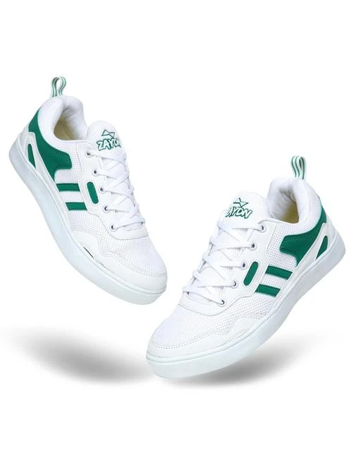 Checkout this latest Sneakers
Product Name: *Zaydn Wht-D-Green Stylish Lace-up Sneakers for Men*
Material: Syntethic Leather
Sole Material: PVC
Pattern: Solid
Fastening & Back Detail: Lace-Up
Net Quantity (N): 1
Elevate your style with this classy pair of sneaker shoe from the house of ZAYDN. A shoe that not only enhances your boring outfits but uplifts your wardrobe with its trendy approach, presenting you our vibrant virtue. Simple yet trendy casual shoes goes well with shorts, denims and trousers.
Sizes: 
IND-8, IND-9, IND-10
Country of Origin: India
Easy Returns Available In Case Of Any Issue


SKU: THUNDER_White_D_Green
Supplier Name: ZAYDN SNEAKERS

Code: 396-76673149-9991

Catalog Name: Fashionate Men Sneakers
CatalogID_21336411
M09-C29-SC2325