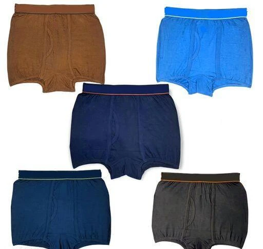  Men Cotton Mini Trunk Underwear Pack Of 5 Assorted Color / D1