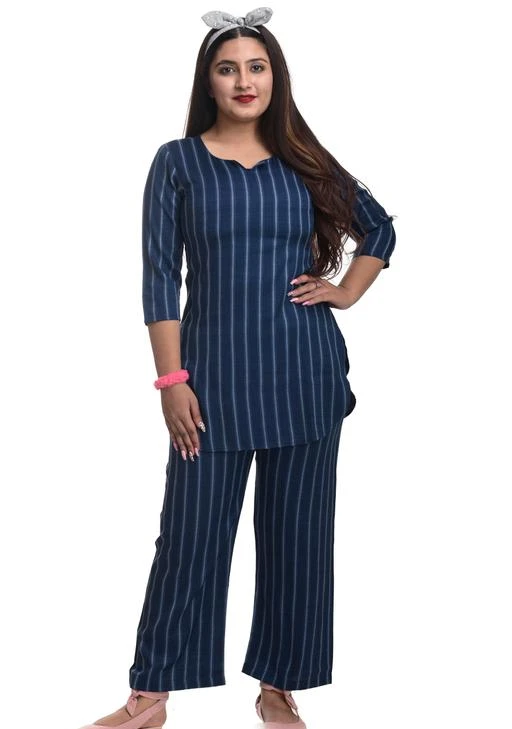 Checkout this latest Nightsuits
Product Name: *Divine Alluring Women Nightsuits*
Top Fabric: Cotton
Bottom Fabric: Cotton
Top Type: Regular Top
Bottom Type: Pyjamas
Sleeve Length: Three-Quarter Sleeves
Pattern: Printed
Net Quantity (N): 1
Sizes:
S (Top Bust Size: 38 in, Top Length Size: 30 in, Bottom Waist Size: 26 in, Bottom Length Size: 38 in) 
M (Top Bust Size: 40 in, Top Length Size: 30 in, Bottom Waist Size: 28 in, Bottom Length Size: 38 in) 
L (Top Bust Size: 42 in, Top Length Size: 30 in, Bottom Waist Size: 30 in, Bottom Length Size: 38 in) 
XL (Top Bust Size: 44 in, Top Length Size: 30 in, Bottom Waist Size: 32 in, Bottom Length Size: 38 in) 
XXXL (Top Bust Size: 48 in, Top Length Size: 30 in, Bottom Waist Size: 36 in, Bottom Length Size: 38 in) 
Women's Cotton Printed Night Suit Set 
Country of Origin: India
Easy Returns Available In Case Of Any Issue


SKU:   H4U--A--2428
Supplier Name: Hariom Trading

Code: 715-76689338-9991

Catalog Name: Inaaya Alluring Women Nightsuits
CatalogID_21342243
M04-C10-SC1045