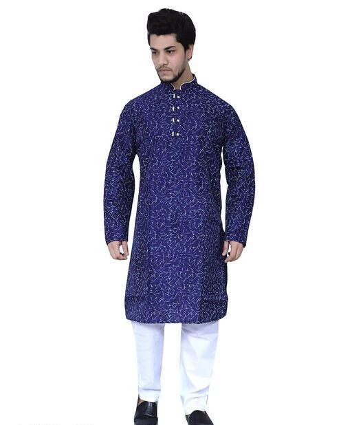 Checkout this latest Kurta Sets
Product Name: *Men  Kurta Sets*
Top Fabric: Cotton Silk
Bottom Fabric: Cotton
Scarf Fabric: Cotton
Sleeve Length: Long Sleeves
Bottom Type: Straight Pajama
Stitch Type: Stitched
Pattern: Printed
Sizes:
M (Chest Size: 42 in, Top Length Size: 38 in, Top Waist  Size: 42 in, Top Hip Size: 42 in, Bottom Waist Size: 48 in, Bottom Hip Size: 48 in, Bottom Length Size: 38 in) 
L (Chest Size: 44 in, Top Length Size: 40 in, Top Waist  Size: 44 in, Top Hip Size: 44 in, Bottom Waist Size: 50 in, Bottom Hip Size: 50 in, Bottom Length Size: 40 in) 
XL (Chest Size: 46 in, Top Length Size: 42 in, Top Waist  Size: 46 in, Top Hip Size: 46 in, Bottom Waist Size: 52 in, Bottom Hip Size: 52 in, Bottom Length Size: 42 in) 
ONE FORT brings to you these stylish dhoti kurta set for men stitched meticulously to fit all body type. This fabric has been designed keeping in mind the latest trends in a casual fashion or occassional fashion. Engineering garments which fit all body types and style is our aim. These kurta pajama for men party wear or regular wear are made with superior quality very soft fabric and comfortable wear. For one of those big parties just pair the set with a Modi Jacket for mens stylish to avoid carrying a servani or indo western for men. We are giving a dhoti pants for men but you can also add a churidar with the kurtha for a change in look in the next get together. To complete the look adorn a mojari or jutti slippers for men stylish, you may also try an authentic Kohlapuri chappal for men, the fashionistas and millennial folks may experiment with a brogues or oxfords juta for men stylish. Suitable for : Party, Weddings, Regular Wear, Celebrations, Occasions, Festivals, Lohri, Pongal, Makar Sakranti, Baisakhi, Holi, Eid, Raksha Bandhan, Dussehra, Diwali, Navratri, Pooja, Christmas, Onam, Ganesh Chaturthi, Janmasthmi and Gifts for Mens.
Country of Origin: India
Easy Returns Available In Case Of Any Issue


SKU: IniRly6I
Supplier Name: unique Fort

Code: 095-76891576-0051

Catalog Name: Trendy Men Kurta Sets
CatalogID_21413974
M06-C18-SC1201