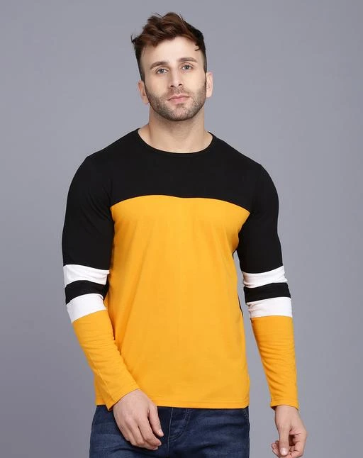 Checkout this latest Tshirts
Product Name: *Rockhard Striped Men Round Neck T-shirt*
Fabric: Cotton
Sleeve Length: Long Sleeves
Pattern: Colorblocked
Multipack: 1
Sizes:
S, M (Chest Size: 38 in, Length Size: 28 in) 
L, XL
Easy Returns Available In Case Of Any Issue


Catalog Rating: ★4 (79)

Catalog Name: Trendy Fashionable Men Tshirts
CatalogID_1253433
C70-SC1205
Code: 603-7703258-675