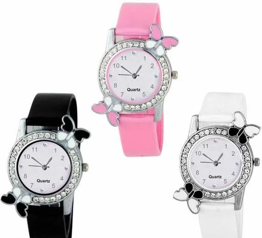 Checkout this latest Analog Watches
Product Name: *Bf Black pink White Analog Watches *
Strap Material: Plastic
Warranty type : Manufacturer; 1 Years Manufacturer Warranty Watch Movement Type: Quartz; Watch Display Type: Analog; Band Material: Stainless Steel Water Resistance Depth: 30 meters; Buckle Clasp Comfortable, stylish, Band to fit most wrists. Secures easily for maximum durability and functionality. Comes with a beautiful box, making this an ideal gift that is both classy and understated.
Sizes: 
Free Size
Country of Origin: India
Easy Returns Available In Case Of Any Issue


SKU: Bf Black pink White
Supplier Name: WATCH HUB

Code: 453-77050749-994

Catalog Name: Alluring Women Analog Watches
CatalogID_21470778
M05-C13-SC2152