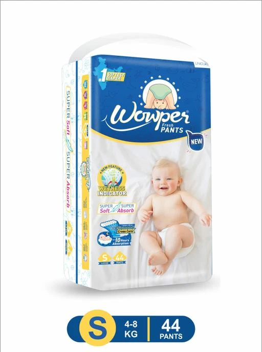Checkout this latest Baby Daipers
Product Name: *Wowper Fresh Baby Diapers Pants New Small | Wetness Indicator | Upto 10 Hrs Absorption | 4-8 Kg | 44 count*
Product Name: Wowper Fresh Baby Diapers Pants New Small | Wetness Indicator | Upto 10 Hrs Absorption | 4-8 Kg | 44 count
Brand Name: Others
Size: S
Country of Origin: India
Easy Returns Available In Case Of Any Issue


SKU: WOWPER_NEW_S44
Supplier Name: UNICLAN HEALTHCARE PRIVATE LIMITED

Code: 513-77164438-994

Catalog Name:  Classic Baby Daipers
CatalogID_21510934
M07-C46-SC2019
