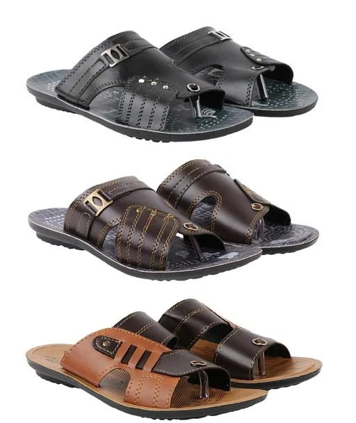 Checkout this latest Slippers
Product Name: *Men & Boys Stylish Combo pack of 3 Slippers For Men*
Material: Mesh
Sole Material: PVC
Pattern: Solid
Multipack: 3
Sandals are the quintessential components of one's attire. A trendy pair of sandals can set you apart in a crowd and transform you into a style icon. Sandals not only enhance your appearance, but also help in boosting your confidence. Density is one such brand which will help you stand apart from others.
Sizes: 
IND-7, IND-6, IND-10, IND-9, IND-8
Country of Origin: India
Easy Returns Available In Case Of Any Issue


SKU: Ac8-5001-Blk-Brn
Supplier Name: homessing

Code: 675-77172569-7941

Catalog Name: Classic Men Men Slippers
CatalogID_21514132
M06-C56-SC1239