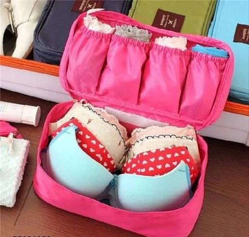 Lingerie Pouch Travel Organizer Bra Underwear Makeup Bag Luggage