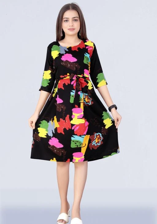 Stylish Party Dress With Big Bow