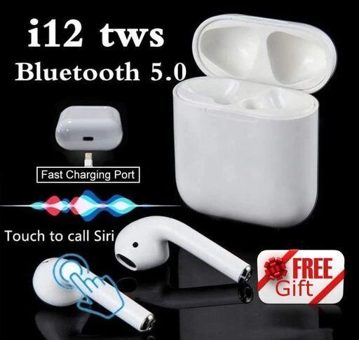 Tosuny Stereo Bluetooth Earbuds Noise Canceling Headphones Life Waterproof Earphone with Portable Charger Lightweight Sports TWS Earphone in-Ear Sports Earpiece with Charging Base Box 