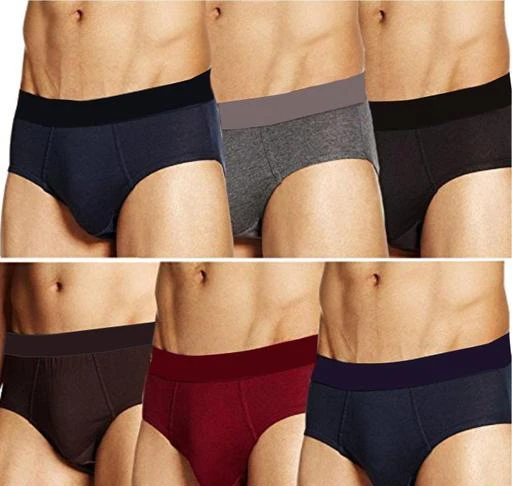  Sri Euro Micra Brief Underwear Multicolor Pack Of 6 Briefs / Men