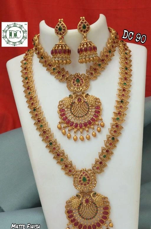 Checkout this latest Jewellery Set
Product Name: *Twinkling Elegant Jewellery Sets*
Base Metal: Brass
Plating: Gold Plated
Stone Type: Ruby
Sizing: Adjustable
Type: Haram and Earrings
Net Quantity (N): 2 Necklaces (For J-Set)
Matte finish jewellery
Country of Origin: India
Easy Returns Available In Case Of Any Issue


SKU: CO 246
Supplier Name: DIKSHA COLLECTION

Code: 355-77741004-6201

Catalog Name: Twinkling Elegant Jewellery Sets
CatalogID_21713242
M05-C11-SC1093