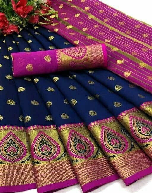 Checkout this latest Sarees
Product Name: *Aakarsha Graceful Sarees*
Saree Fabric: Banarasi Silk
Blouse: Separate Blouse Piece
Blouse Fabric: Jacquard
Pattern: Zari Woven
Blouse Pattern: Same as Border
Net Quantity (N): Single
BANARASI SILK SAREE
Sizes: 
Free Size (Saree Length Size: 5.5 m, Blouse Length Size: 0.8 m) 
Country of Origin: India
Easy Returns Available In Case Of Any Issue


SKU: Aakarsha Graceful Sarees_01_NAVY BLUE PINK
Supplier Name: GDN FASHION

Code: 016-77808656-998

Catalog Name: Aagam Sensational Sarees
CatalogID_21737225
M03-C02-SC1004