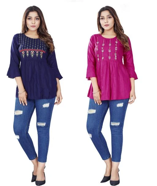 Checkout this latest Tops & Tunics
Product Name: *Urbane Sensational Women Tops & Tunics*
Fabric: Rayon
Sleeve Length: Three-Quarter Sleeves
Pattern: Embroidered
Net Quantity (N): 2
Sizes:
S, L, XL, XXL
RAYON EMBROIDERY TOP FOR GIRLS AND LADIES FOR ALL OCASSION
Country of Origin: India
Easy Returns Available In Case Of Any Issue


SKU: TAMANNA 34
Supplier Name: Rayna and Company

Code: 206-77929788-9921

Catalog Name: Urbane Sensational Women Tops & Tunics
CatalogID_21779011
M04-C07-SC1020