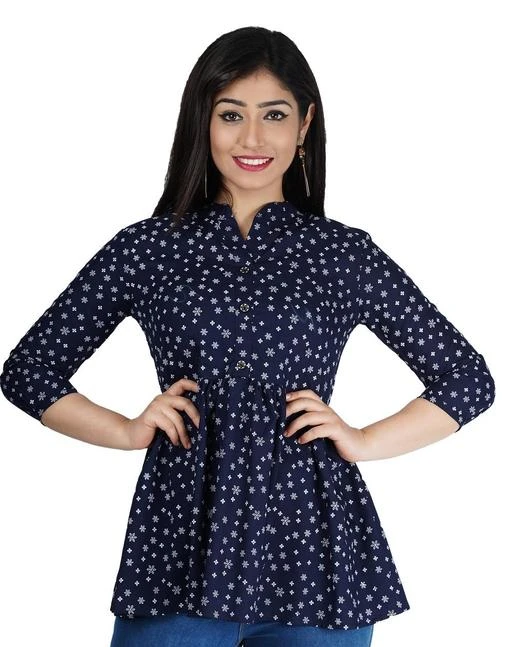 Checkout this latest Tops & Tunics
Product Name: *womens rayon printed top, trendy top, partywear top, festival top*
Fabric: Rayon
Sleeve Length: Three-Quarter Sleeves
Pattern: Printed
Net Quantity (N): 1
Sizes:
S (Bust Size: 36 in, Length Size: 26 in) 
M (Bust Size: 38 in, Length Size: 26 in) 
L (Bust Size: 40 in, Length Size: 26 in) 
XL (Bust Size: 42 in, Length Size: 26 in) 
XXL (Bust Size: 44 in, Length Size: 26 in) 
womens rayon printed top, trendy top, partywear top, festival top
Country of Origin: India
Easy Returns Available In Case Of Any Issue


SKU: ISHIKA-021BLUE
Supplier Name: SAKET ENTERPRISES_JPR

Code: 282-77944221-999

Catalog Name: Trendy Feminine Women Tops & Tunics
CatalogID_21783979
M04-C07-SC1020