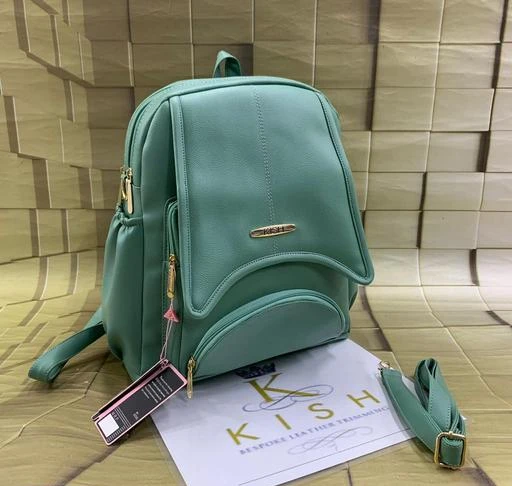 kish leather backpack