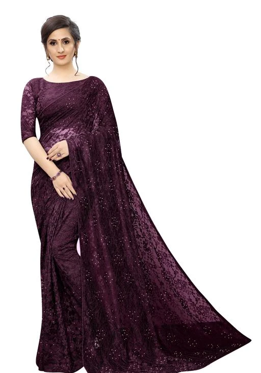 Checkout this latest Sarees
Product Name: *CRAZY New Purple Color Party Wear Russel net Saree*
Saree Fabric: Kanjeevaram Silk
Blouse: Saree with Multiple Blouse
Blouse Fabric: Super Net
Pattern: Solid
Multipack: Single
Sizes: 
Free Size (Saree Length Size: 5.5 m, Blouse Length Size: 0.8 m) 
Country of Origin: India
Easy Returns Available In Case Of Any Issue


SKU: Russel-Purple
Supplier Name: CRAZY FASHION

Code: 645-7823892-9931

Catalog Name: Jivika Superior Sarees
CatalogID_1280874
M03-C02-SC1004