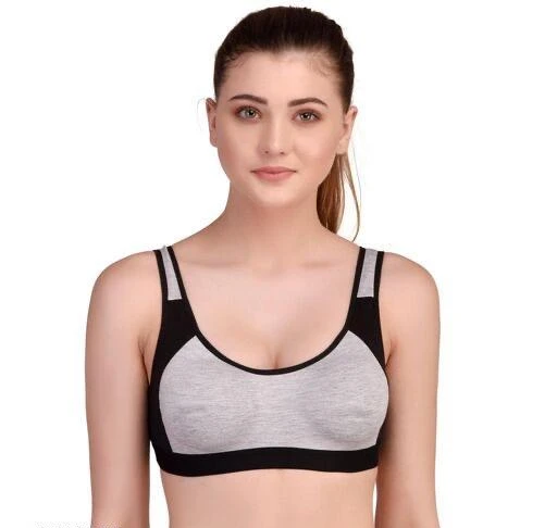  Women Non Padded Sports Cotton Bra For Women Size 30 To