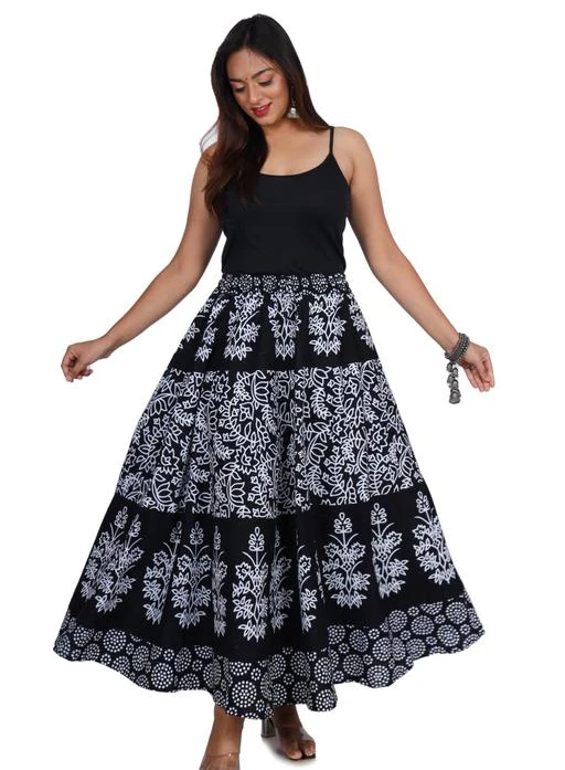 Checkout this latest Skirts
Product Name: *Women's Cotton Stylish Printed Skirt*
Fabric: Cotton
Pattern: Printed
Net Quantity (N): 1
This traditional Cotton stylish skirt looks great when paired with your favorite Tops, Shirts, Kurtis, and T-Shirts. It is easy to carry on and comfortable for any season. Made of cotton, this regular-fit skirt ensures utmost comfort all day long and is easy to maintain. This stylish Skirt is having an elasticated waistband 
Sizes: 
24 (Waist Size: 24 in, Length Size: 40 in, Hip Size: 30 in) 
26, 28, 30, 32, 34, 36, 38, 40, 42
Country of Origin: India
Easy Returns Available In Case Of Any Issue


SKU: SV-48-B-24-A
Supplier Name: Namdev Fashion..

Code: 333-79111583-999

Catalog Name: Chitrarekha Voguish Women Ethnic Skirts
CatalogID_22167204
M03-C06-SC1013