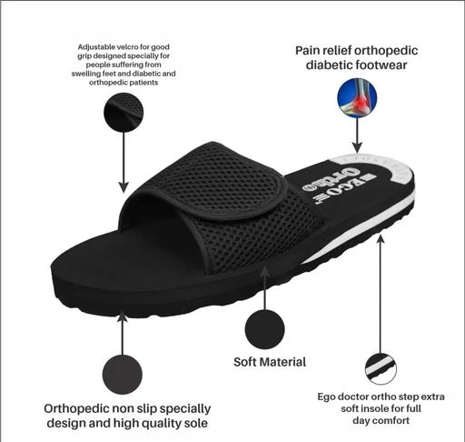 Mens velcro fastening cheap slippers