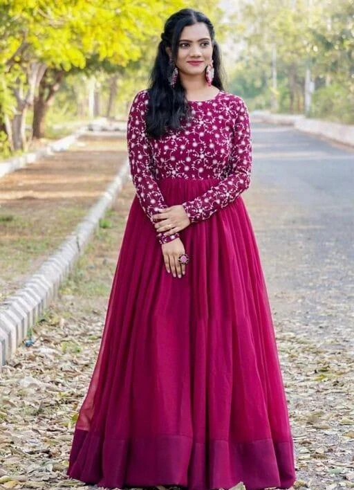 Checkout this latest Gowns
Product Name: *GERMAN ELEGANT WOMEN GOWNS*
Fabric: Georgette
Sleeve Length: Long Sleeves
Pattern: Embroidered
Net Quantity (N): 1
Sizes:
L (Bust Size: 40 in, Length Size: 58 in, Waist Size: 42 in) 
XXL (Bust Size: 44 in, Length Size: 58 in, Waist Size: 46 in) 
GERMAN ELEGANT WOMEN GOWNS
Country of Origin: India
Easy Returns Available In Case Of Any Issue


SKU: N_SHIKSHA_GOWN_WINE
Supplier Name: NITYA-FAB.

Code: 326-79395956-997

Catalog Name: Fancy Partywear Women Gowns
CatalogID_22267746
M04-C07-SC1289