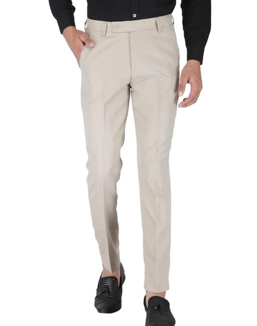 BOSS  Slimfit trousers in micropatterned stretch fabric