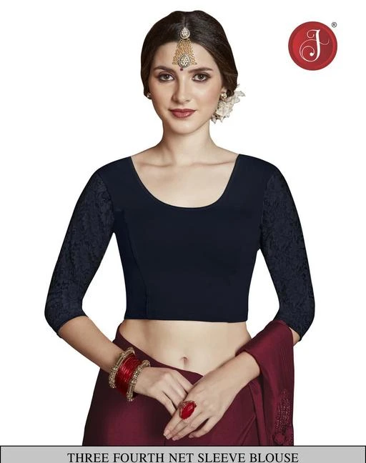 Checkout this latest Blouse (Deleted)
Product Name: *Readymade Stretchable Blouse*
Fabric: Cotton Blend
Sleeve Length: Three-Quarter Sleeves
Pattern: Solid
Net Quantity (N): 1
Sizes:
28, 30 (Bust Size: 30 in, Length Size: 16 in) 
32, 34, 36, 38, Free Size
Easy Returns Available In Case Of Any Issue


SKU: KF  -   62    NAVY BLUE
Supplier Name: Fashion kit

Code: 032-7990679-834

Catalog Name: Charvi Ensemble Women Readymade Blouse
CatalogID_1318039
M03-C06-SC1007