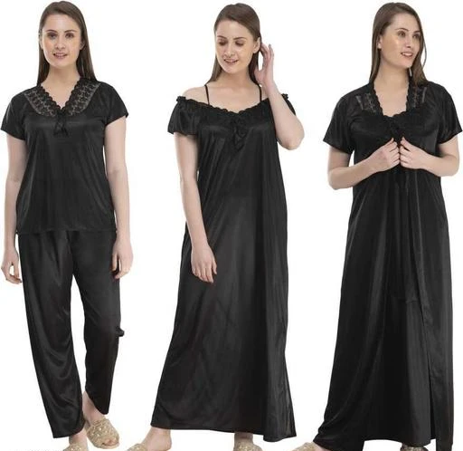 Checkout this latest Nightdress
Product Name: *Women Pack of 4 Solid Nightdress*
Fabric: Satin
Sleeve Length: Short Sleeves
Pattern: Solid
Multipack: 4
Sizes:
Free Size
Country of Origin: India
Easy Returns Available In Case Of Any Issue


Catalog Rating: ★3.9 (77)

Catalog Name: Women Satin Nightdress Combo
CatalogID_1326596
C76-SC1044
Code: 745-8031264-3741