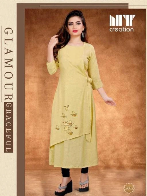 Checkout this latest Kurtis
Product Name: *Women Cotton Layered Printed Yellow Kurti*
Fabric: Cotton
Sleeve Length: Three-Quarter Sleeves
Pattern: Printed
Combo of: Single
Sizes:
XXL
Country of Origin: India
Easy Returns Available In Case Of Any Issue


SKU: Yellow-2002
Supplier Name: NN FASHION STUDIO

Code: 044-8038323-7281

Catalog Name: Women Cotton Layered Printed Yellow Kurti
CatalogID_1328210
M03-C03-SC1001
