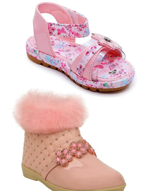 Checkout this latest Boots
Product Name: *Tiny Kids Girls Stylish Ankle Length Boot + Printed Sandal (Pack of 2) (Pink)*
Material: Syntethic Leather
Pattern: Printed
Fastening & Back Detail: Ankle Loop
Net Quantity (N): 1
THE LATEST TRENDY KIDS GIRLS FLORAL PRINTED FASHIONABLE THAT PROVES OUR THEME THAT 