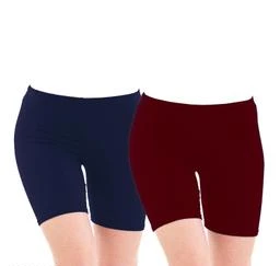 TWGE Womens Cotton Hot Shorts - Short Pants for Ladies Stretchable