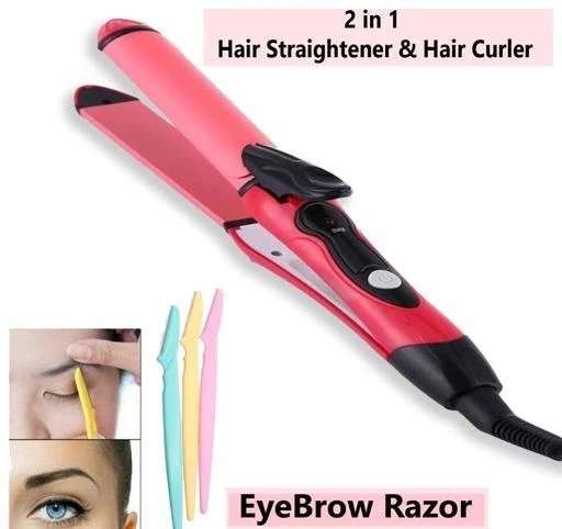  - 2 In 1 Hair Straightener And Curler 2 In 1 Combo Hair  Straightening