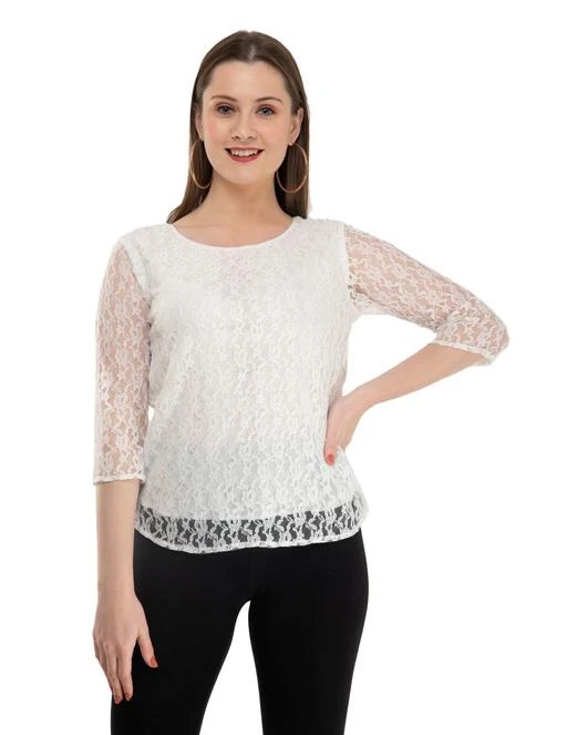 Checkout this latest Tops & Tunics
Product Name: *Classic Feminine Women Top*
Fabric: Net
Sleeve Length: Three-Quarter Sleeves
Pattern: Lace
Net Quantity (N): 1
Sizes:
S, M, L, XL, XXL
Country of Origin: India
Easy Returns Available In Case Of Any Issue


SKU: kartX0057 
Supplier Name: Kartx Exports

Code: 542-8113874-627

Catalog Name: Karleep Feminine Women Tops & Tunics
CatalogID_1345888
M04-C07-SC1020