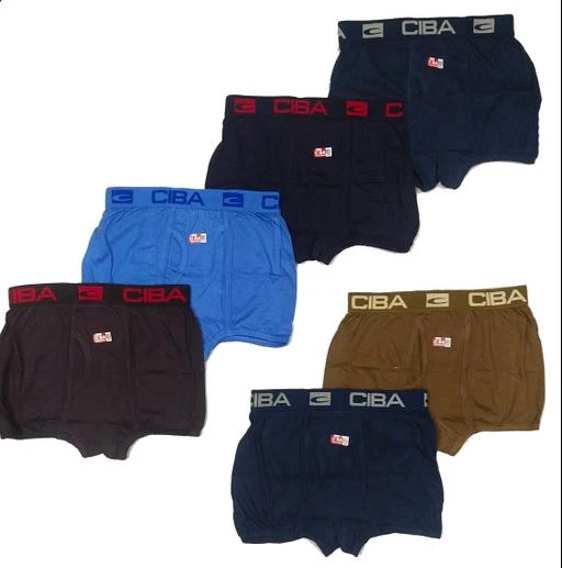 Checkout this latest Innerwear
Product Name: *Boys' Cotton Kids Soft Cotton Trunks/Briefs Innerwear  Combo (Pack of 6)*
Fabric: Cotton
Pattern: Solid
Type: Briefs
Multipack Set: 6
And they are usually found in a pair  innerwear. That’s because is a good play of quality and affordability. Special stitching is used on 100% fine cotton. The result? Total comfort and total durability. Thoughtfully designed with a double-pouch, and imported rubber elastic (in drawers) is a product par excellence. The range includes vests, drawers, panties, slips and kids’ innerwear (vests, briefs and drawers).
Sizes: 
3-4 Years, 4-5 Years, 5-6 Years, 6-7 Years, 7-8 Years, 8-9 Years, 9-10 Years, 10-11 Years, 11-12 Years, 12-13 Years, 13-14 Years, 14-15 Years
Country of Origin: India
Easy Returns Available In Case Of Any Issue


SKU: Boys_Chaddi_6P
Supplier Name: Goyal Store Bhander

Code: 843-81245340-864

Catalog Name: Smarty Casual Kids Boys Innerwear
CatalogID_22905548
M10-C32-SC1187
