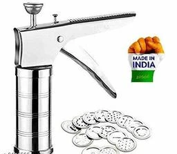 Murukku Maker Idiyappam maker kitchen press machine Stainless Steel with 15  Type