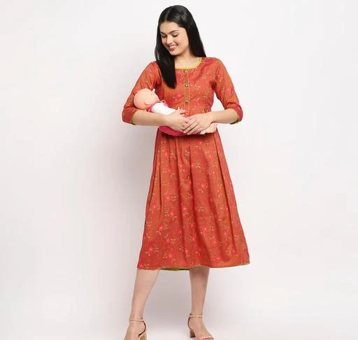 Checkout this latest Kurtis
Product Name: *True Shape Women Printed Rayon Maternity Flare A-Line Kurti Dress with Concealed Feeding Zip for Pregnancy & Motherhood*
Fabric: Rayon Slub
Sleeve Length: Three-Quarter Sleeves
Pattern: Printed
Combo of: Single
Sizes:
XXL (Bust Size: 44 in, Size Length: 48 in) 
Care Instructions: Normal Machine or Hand Wash. We guarantee the colors and the print won't fade away.
SKIN-FRIENDLY MATERIAL: We at True Shape prioritize the Quality & Purity of material. This kurti is made of Rayon fabric which is breathable and skin friendly. It is suitable for all seasons.
WEAR IT DURING PREGNANCY –: This True Shape kurti makes you and your baby bump look even more beautiful. Flaunt it in style and confidence with True Shape.
WEAR IT POST PREGNANCY –: True Shape continuously innovate maternity wear. We bring you this nursing kurti with accessible concealed feeding zips, now you can feed your baby with ease!
WEAR AS REGULAR KURTI –: True Shape Kurtis are for all the women's out there. It can be worn by everyone as a casual daily wear kurti, as the side zips are invisible.
DISCLAIMER: True Shape requests all the lovely Ladies to be rest assured of the size. To avoid size related issues please refer to Size Chart (last image in the catalogue) before making any purchases. PLEASE NOTE: Separated Half Sleeve Inside.
Country of Origin: India
Easy Returns Available In Case Of Any Issue


SKU: TSF-132
Supplier Name: IraFashion

Code: 947-81463359-9971

Catalog Name: Aakarsha Fabulous Kurtis
CatalogID_22981908
M03-C03-SC1001