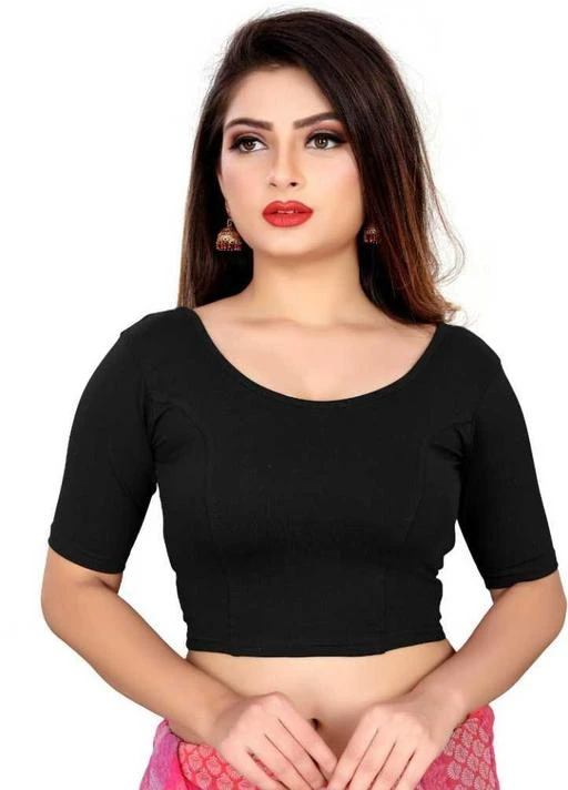 Checkout this latest Blouses
Product Name: *Cotton Lycra Half Sleeve Latest New collection Readymade Stretchable Designer Blouse For Women*
Fabric: Lycra
Fabric: Lycra
Sleeve Length: Short Sleeves
Pattern: Solid
No Stitching, No Cutting, No visits to Tailors, No embarassing Measurements, Just Wear & Wow in an Instant ! Stitched short lace sleeve lycra stretchable blouse cropped top solid colours collection ready to wear blouse for any occasion. ( Party Wear, Wedding, Evening, Ceremony) Premium Quality Women's Cotton Lycra.
Bust Free Size - 28,30,32,34
Care Instructions: Machine Wash
Fit Type: Regular
Premium Quality Women's Cotton Lycra Stretchable Saree Readymade blouse
Material: Cotton Lycra Blend
This readymade blouse is paired with a Saree, Lehenga, Skirt, Dupatta or wear like Crop-Top for Girls/Women.
This Blouse Is Fully Stitched Ready to Wear
4 way Stretchable soft fabric i.e. Premium Fabric
Sizes: 
28 (Bust Size: 28 in, Length Size: 15 in) 
30 (Bust Size: 30 in, Length Size: 15 in) 
32 (Bust Size: 32 in, Length Size: 15 in) 
34 (Bust Size: 34 in, Length Size: 15 in) 
36 (Bust Size: 36 in, Length Size: 15 in) 
38 (Bust Size: 38 in, Length Size: 15 in) 
40 (Bust Size: 40 in, Length Size: 15 in) 
Country of Origin: India
Easy Returns Available In Case Of Any Issue


SKU: 1380399590
Supplier Name: HUDA001

Code: 502-81584247-995

Catalog Name: New Women Blouses
CatalogID_23019629
M03-C06-SC1007