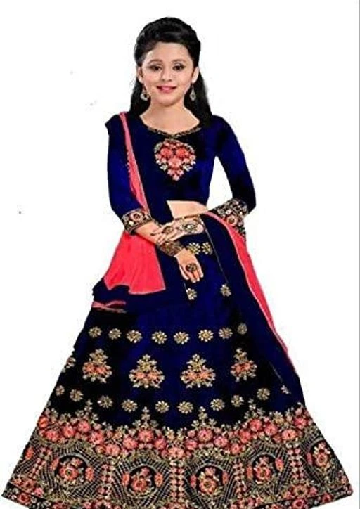 Checkout this latest Lehanga Cholis
Product Name: * Lehanga Cholis*
Top Fabric: Satin
Lehenga Fabric: Satin
Dupatta Fabric: Net
Sleeve Length: Three-Quarter Sleeves
Top Pattern: Embroidered
Lehenga Pattern: Embroidered
Dupatta Pattern: Embroidered
Stitch Type: Semi-Stitched
Net Quantity (N): 1
Sizes: 
15-16 Years (Lehenga Waist Size: 36 in, Lehenga Length Size: 36 in, Duppatta Length Size: 1.8 in) 
Lehenga choli which is available in a shade of attractive colours and is made from taffeta satin silk. This lehenga cholis is semi-stitched, so you can make it according to your needs. The lehenga choli is a suitable choice when it comes to choosing an ethnic wear or a festive wear for your wardrobe. Our dresses are designed to be smooth and comfortable to wear for kids. We have Best Trending Stylish Collection for Girls. Composition Taffeta Satin Silk and Embroidery We Deal In Lehengas Ghagra Choli Chaniya Choli Lehenga Choli Kids dresses Ethnic Wear Accessories for Girls and Baby Girls.
Country of Origin: India
Easy Returns Available In Case Of Any Issue


SKU: VIHAN~Blue  ~BITANIIYA
Supplier Name: LTT Kitchen

Code: 143-81655057-996

Catalog Name: Flawsome Elegant Kids Girls Lehanga Cholis
CatalogID_23043209
M10-C32-SC1137