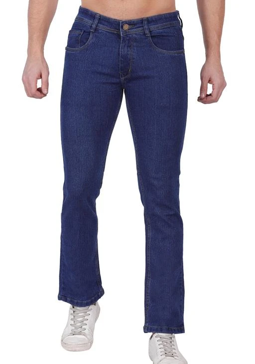Buy HAORUN Men Bell Bottom Jeans Slim Fit Flared Denim Pants 60s 70s Retro  Trousers Dark Blue 34 at Amazonin
